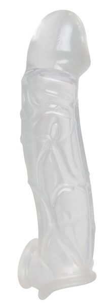 +5cm Penis Sleeve with extension and ball ring