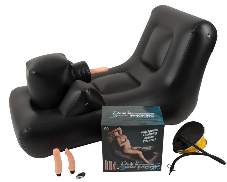 Seksa mašīna ar piepūšamu gultu Dark Magic Thrusting Bed