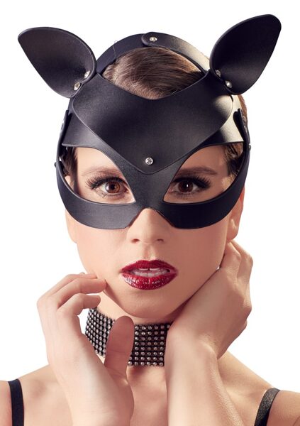 Kaķa maska Cat Mask Rhinestones